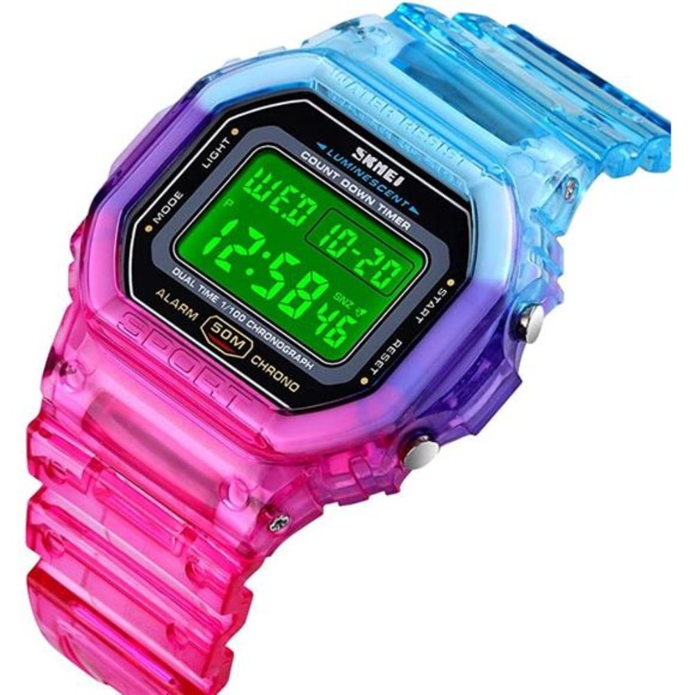 Sport Digital Multi-Function Transparent Women Me… - image 2